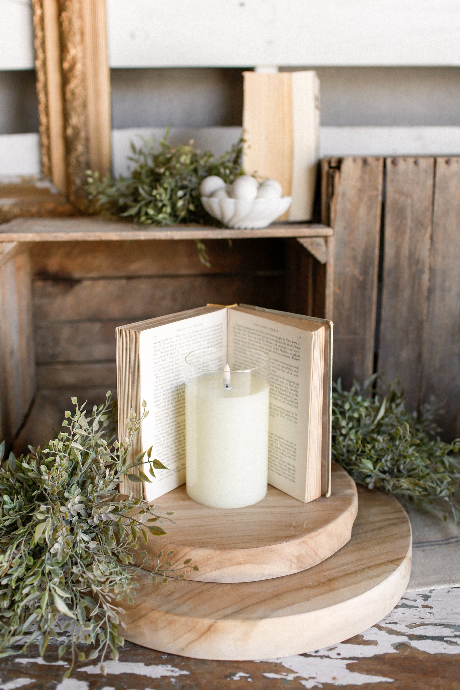 XS Ivory Flameless Candle The Little Burlap Barn®
