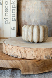 Marble Ribbed Taper Holder Creative Co-Op