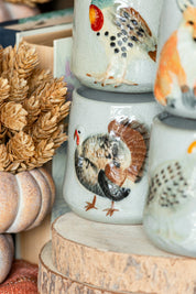 Hand Painted Stoneware Fall Mug Creative Co-Op
