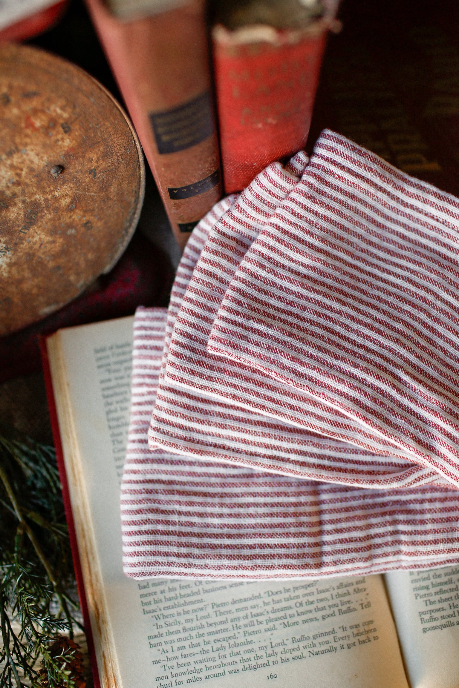 Candy Cane Striped Napkins