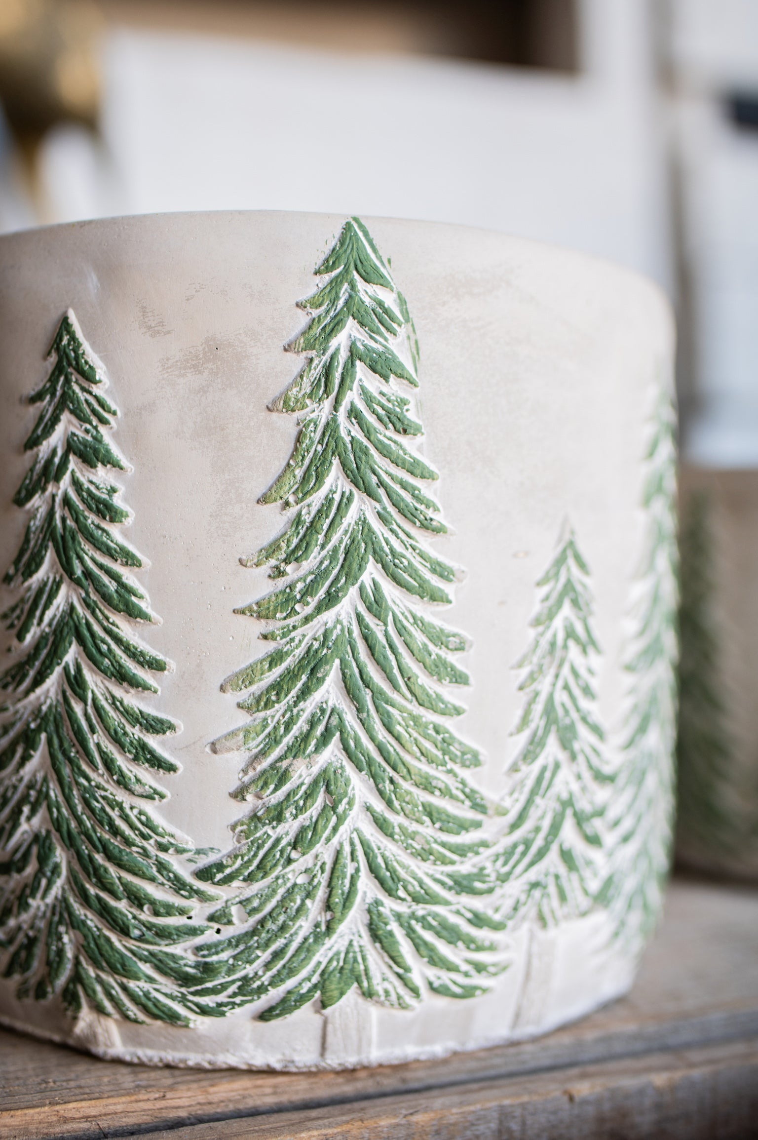 Concrete Tree Farm Pot