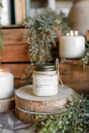Mason Jar Candle-Clementine Basil