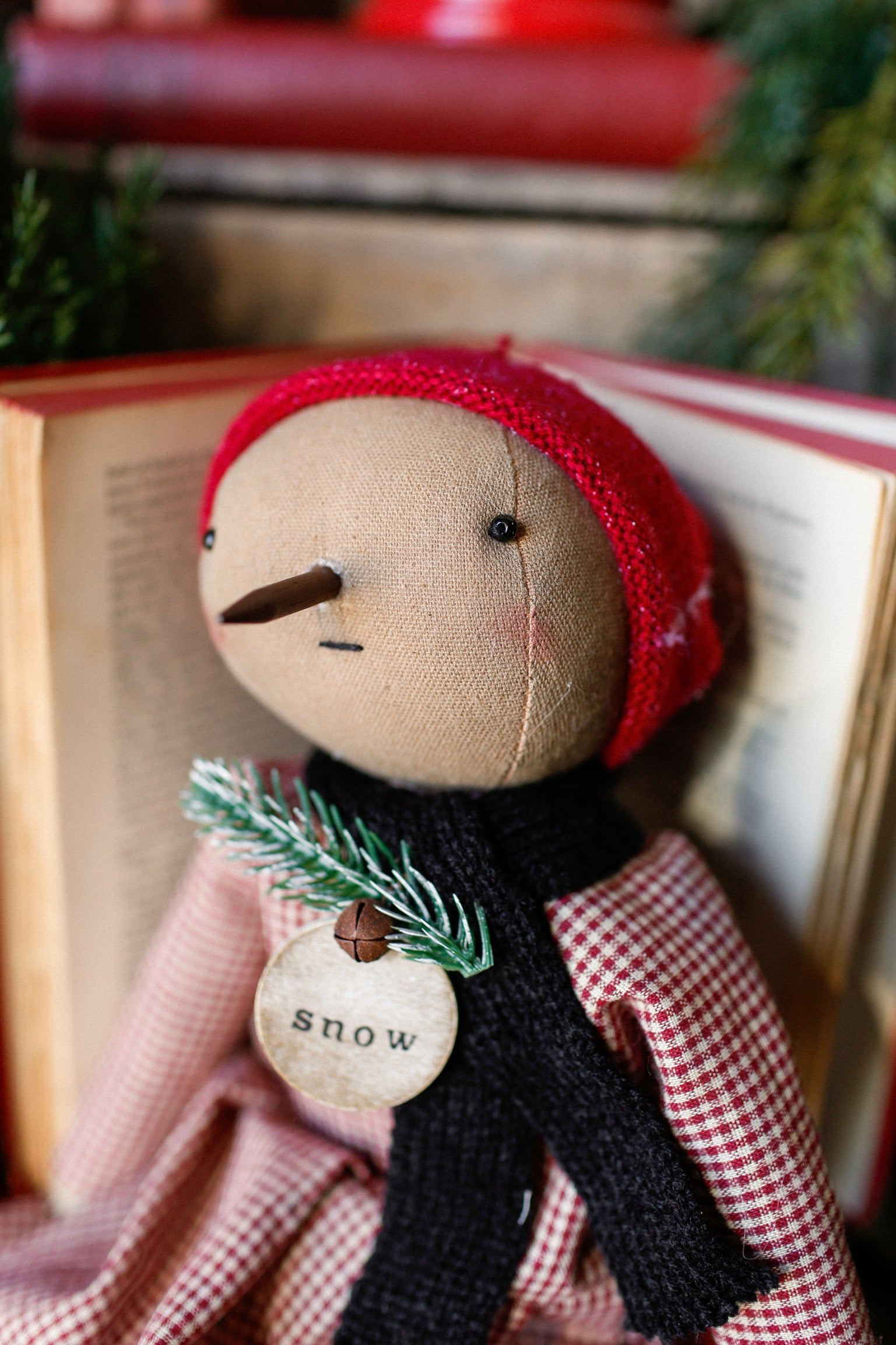 Handmade Snowgirl Doll