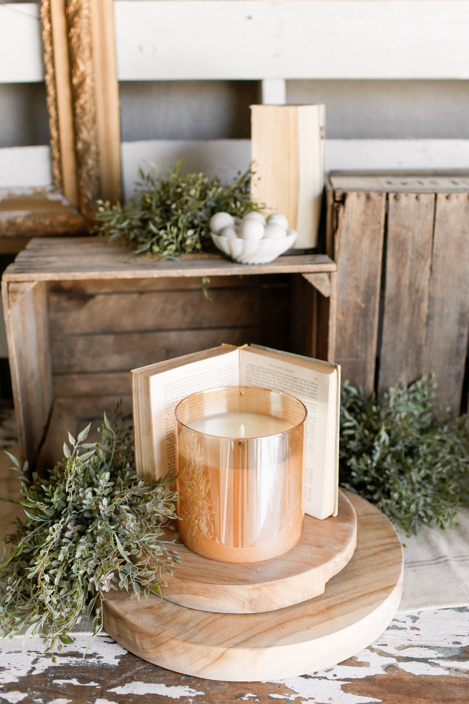 Small Champagne Flameless Candle The Little Burlap Barn®