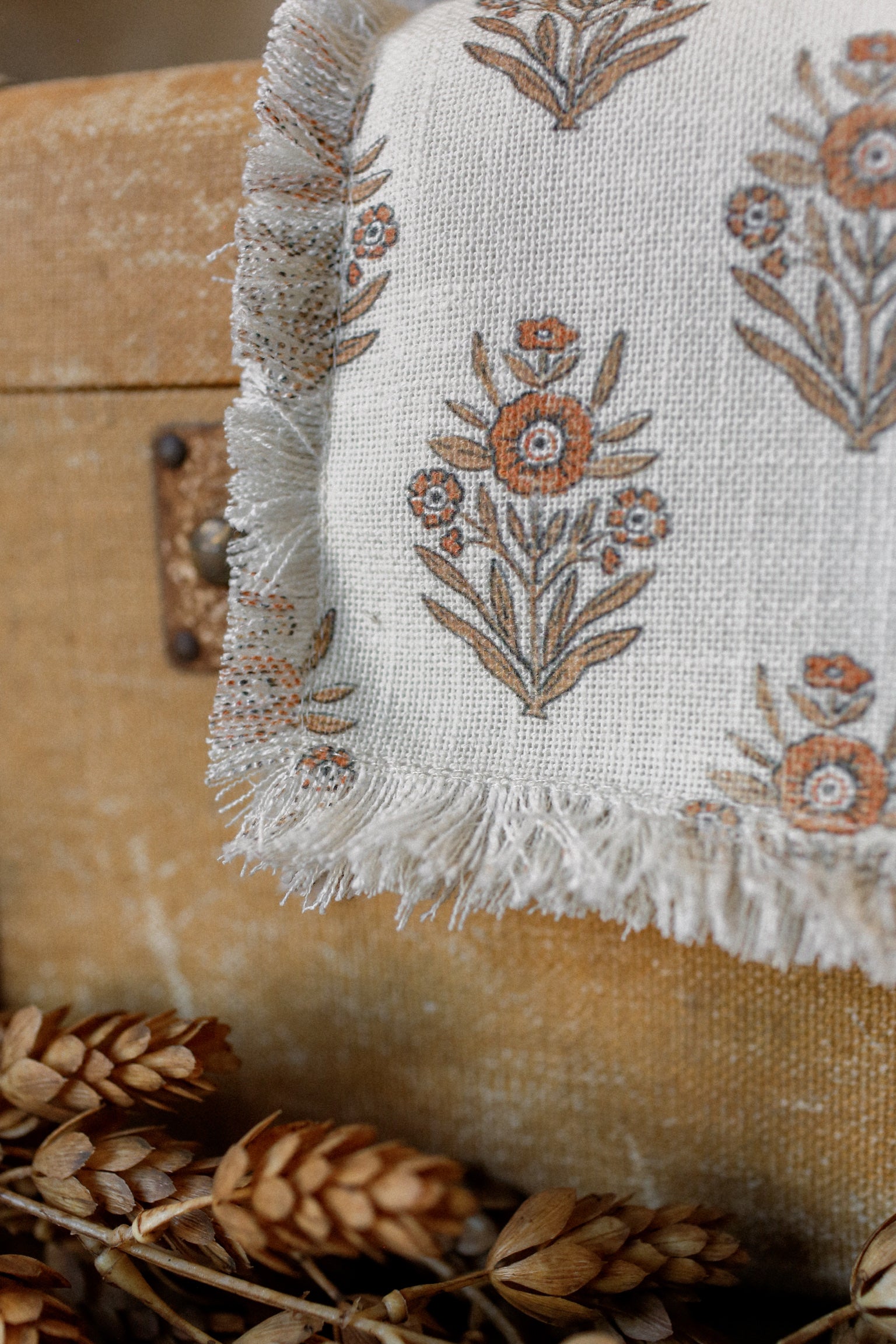 Autumn Block Print Runner