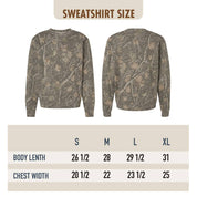 Flying Mallard Ducks Embroidered Camo Crewneck Sweatshirt Fashion City