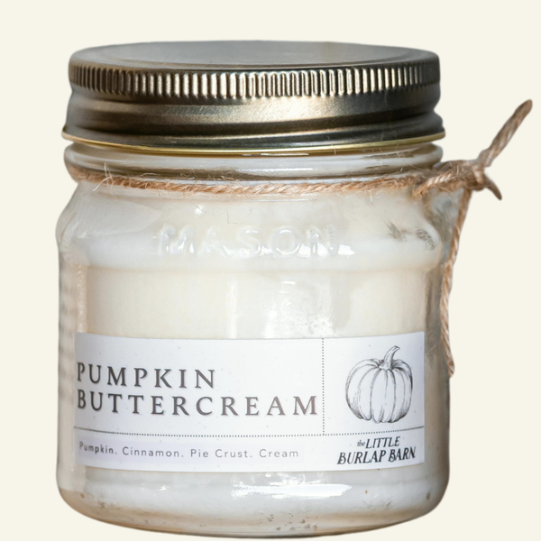 Pumpkin Buttercream Mason Jar Candle