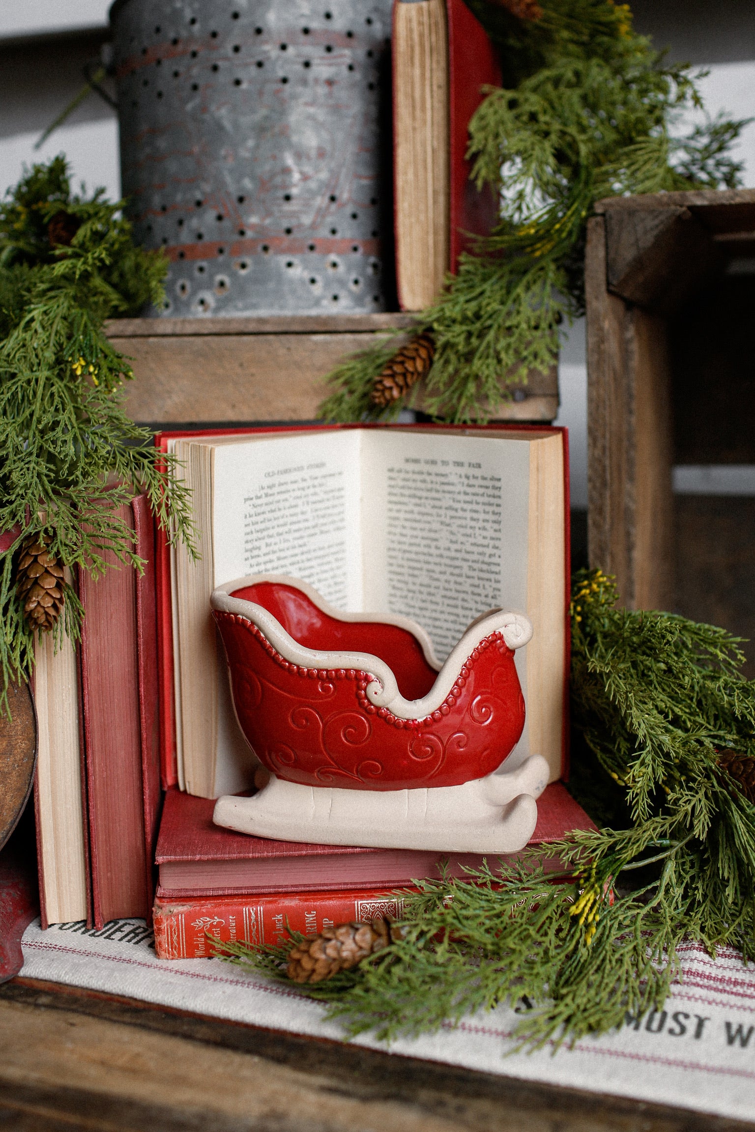 Stoneware Sleigh