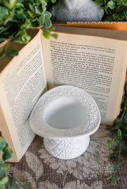 Vintage Milk Glass Top Hat