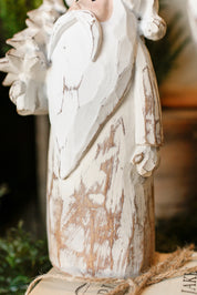 Washed Carved Santa
