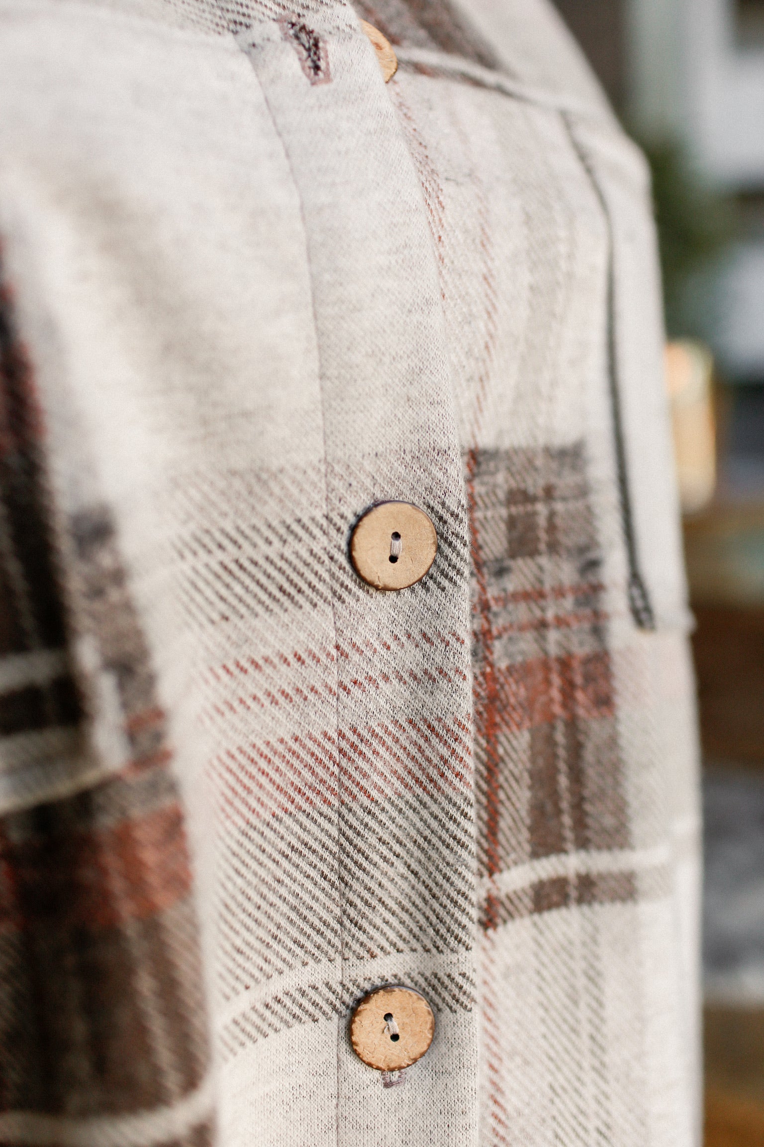 Rust Plaid Button Down