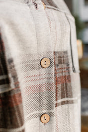 Rust Plaid Button Down