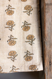 Marigold Block Print Kitchen Towels