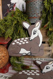 Vintage Retro Wood Deer