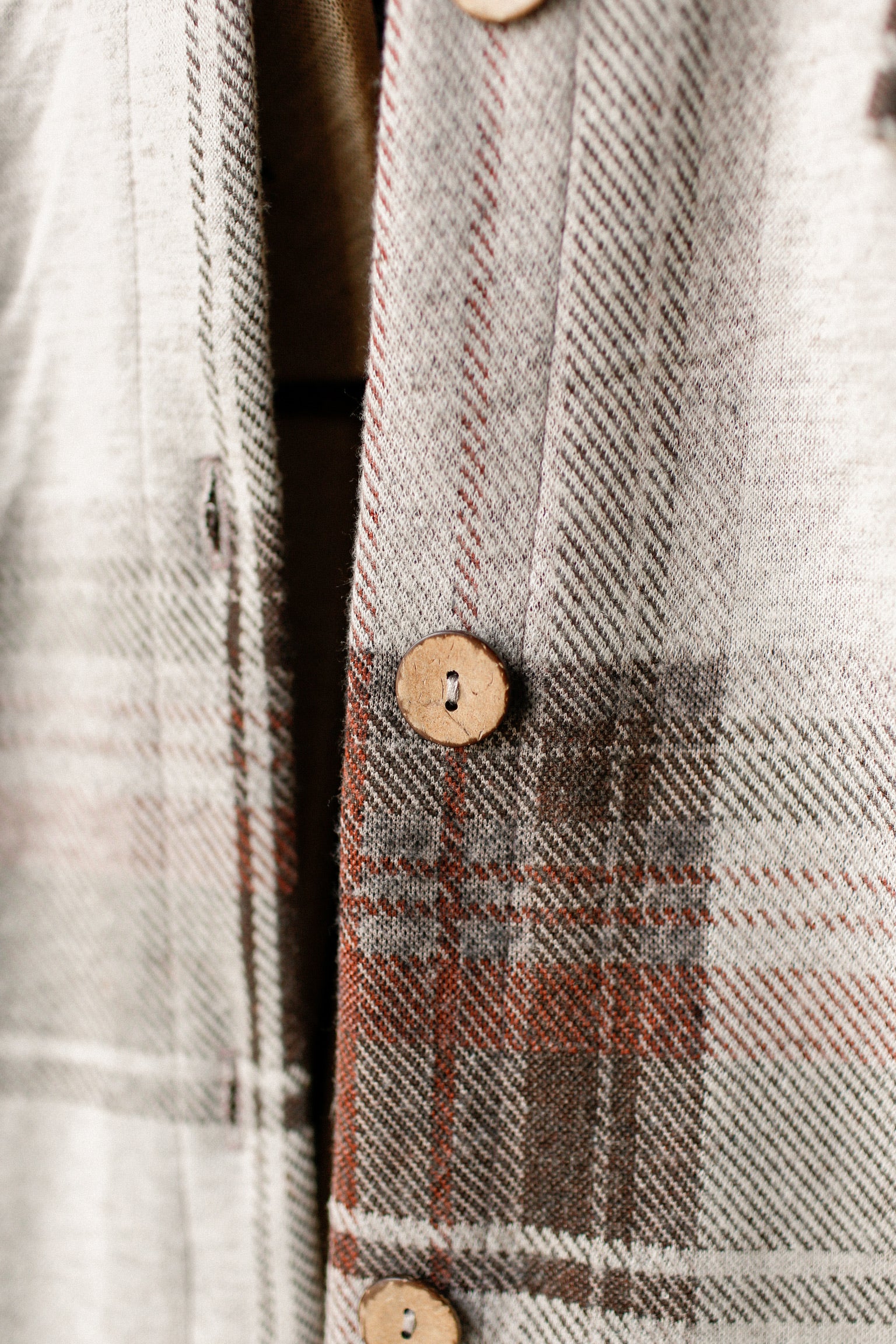 Rust Plaid Button Down