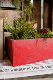 Handmade Red Wood Box