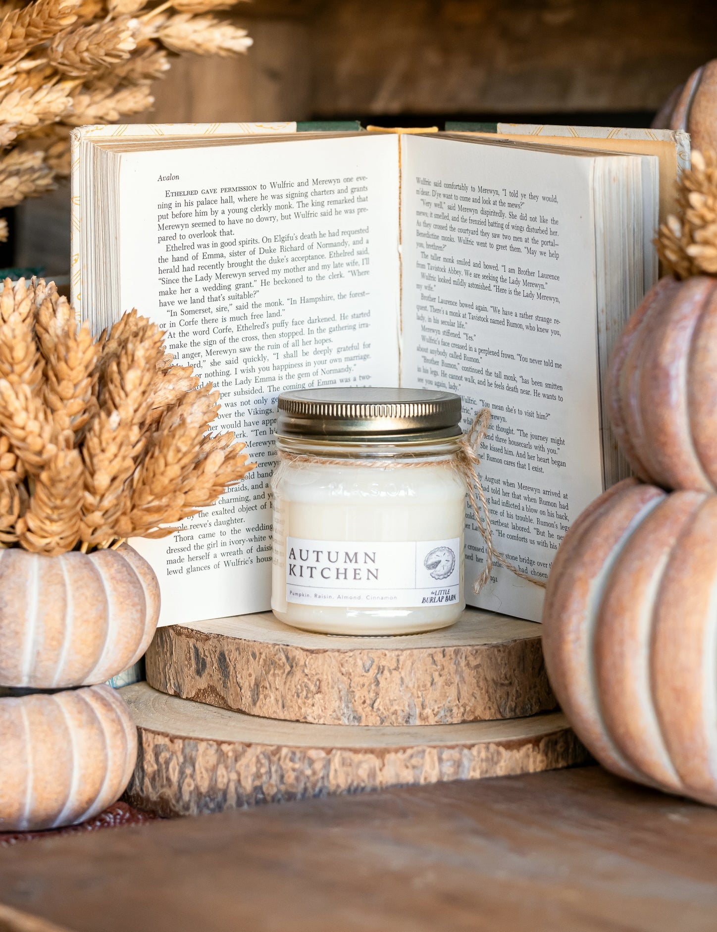 Autumn Kitchen Mason Jar Candle The Little Burlap Barn