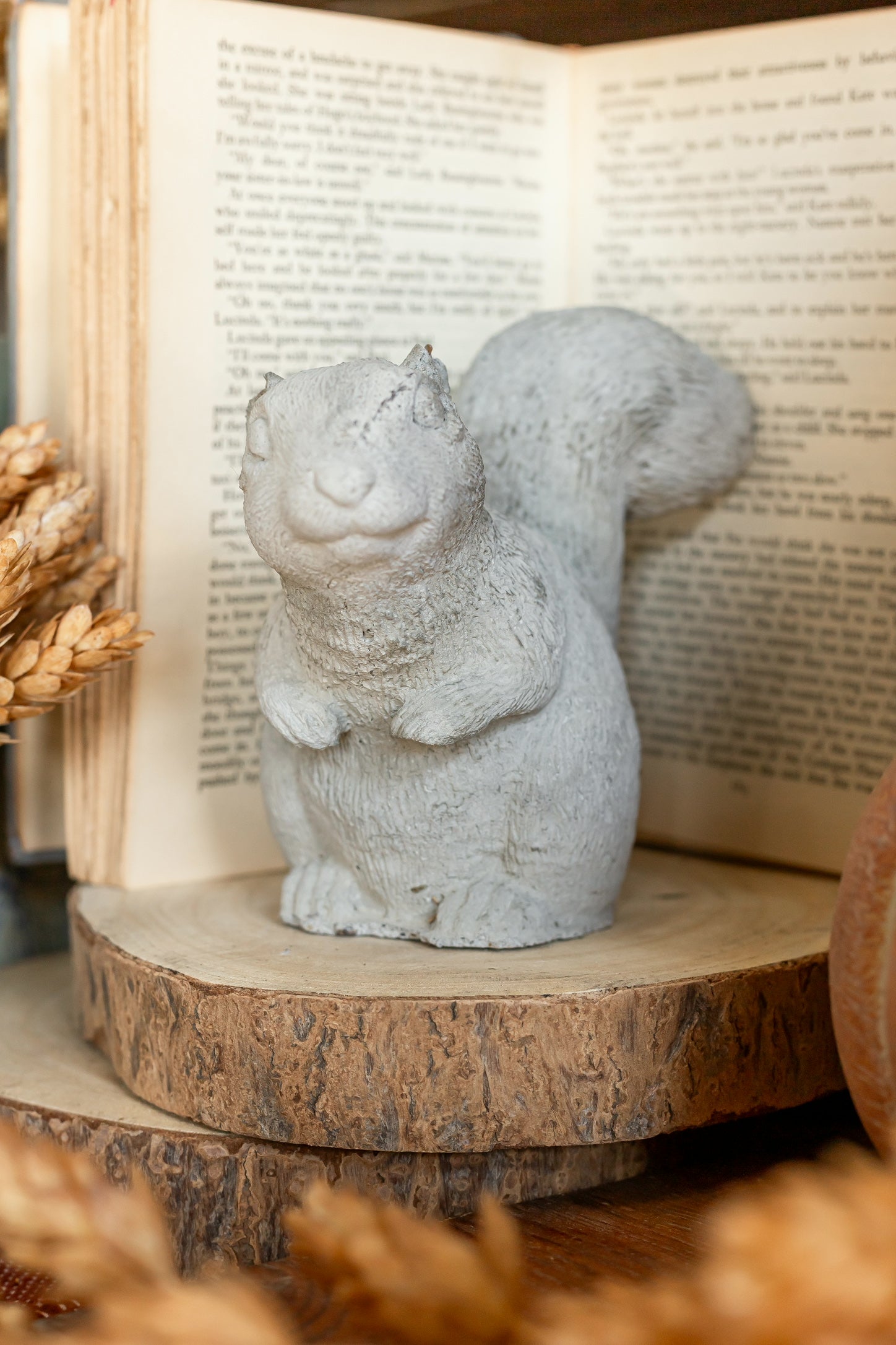 Vintage Concrete Squirrel The Little Burlap Barn