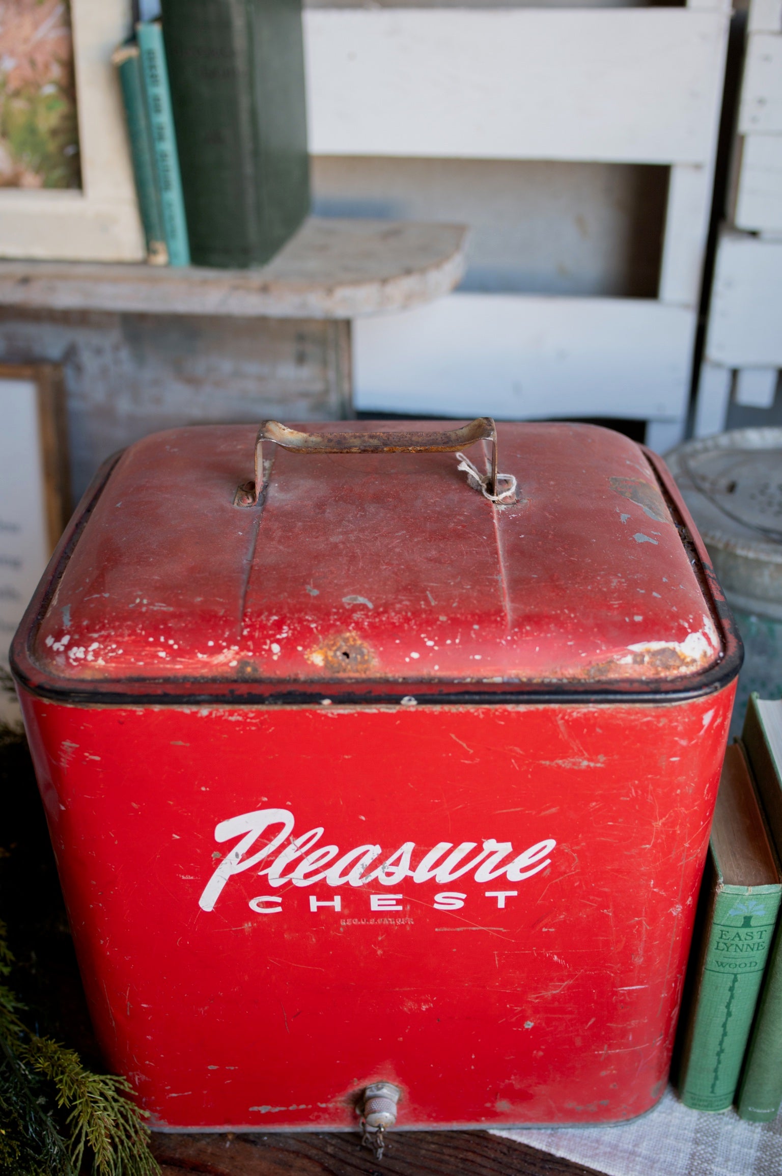 1950's Red Cooler