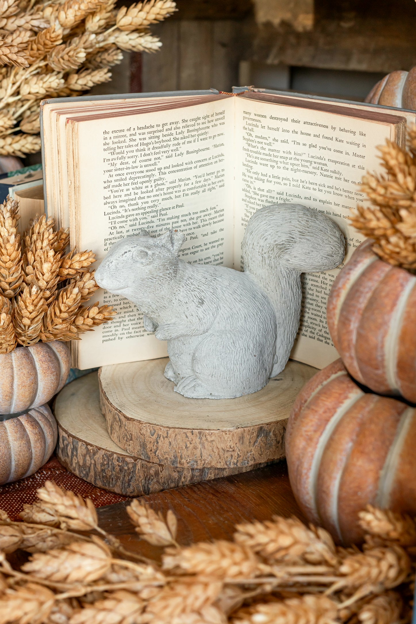 Vintage Concrete Squirrel The Little Burlap Barn