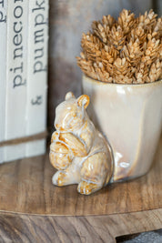 Squirrel Stoneware Vase Creative Co-Op