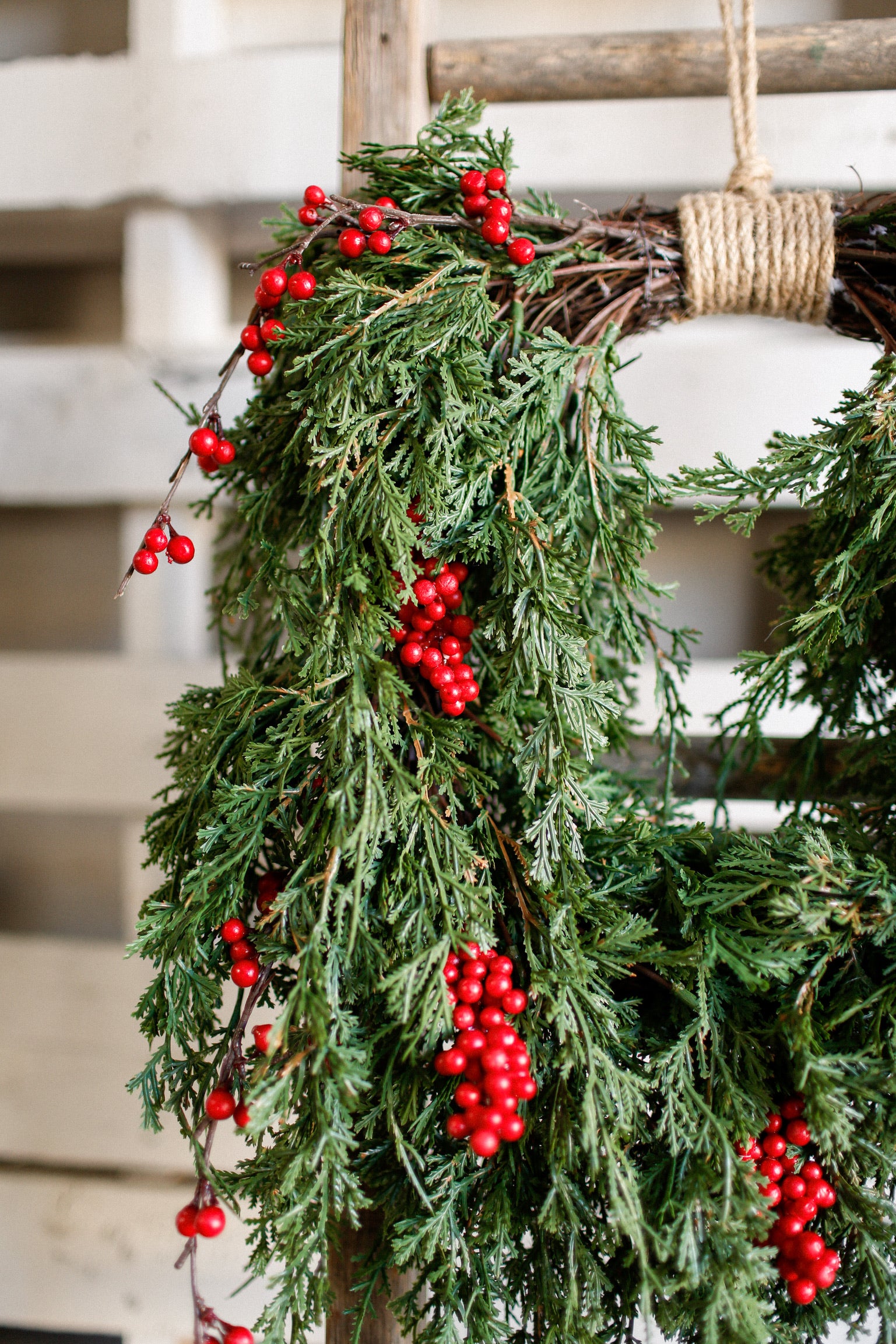 Forest Falls Berry Wreath (L)