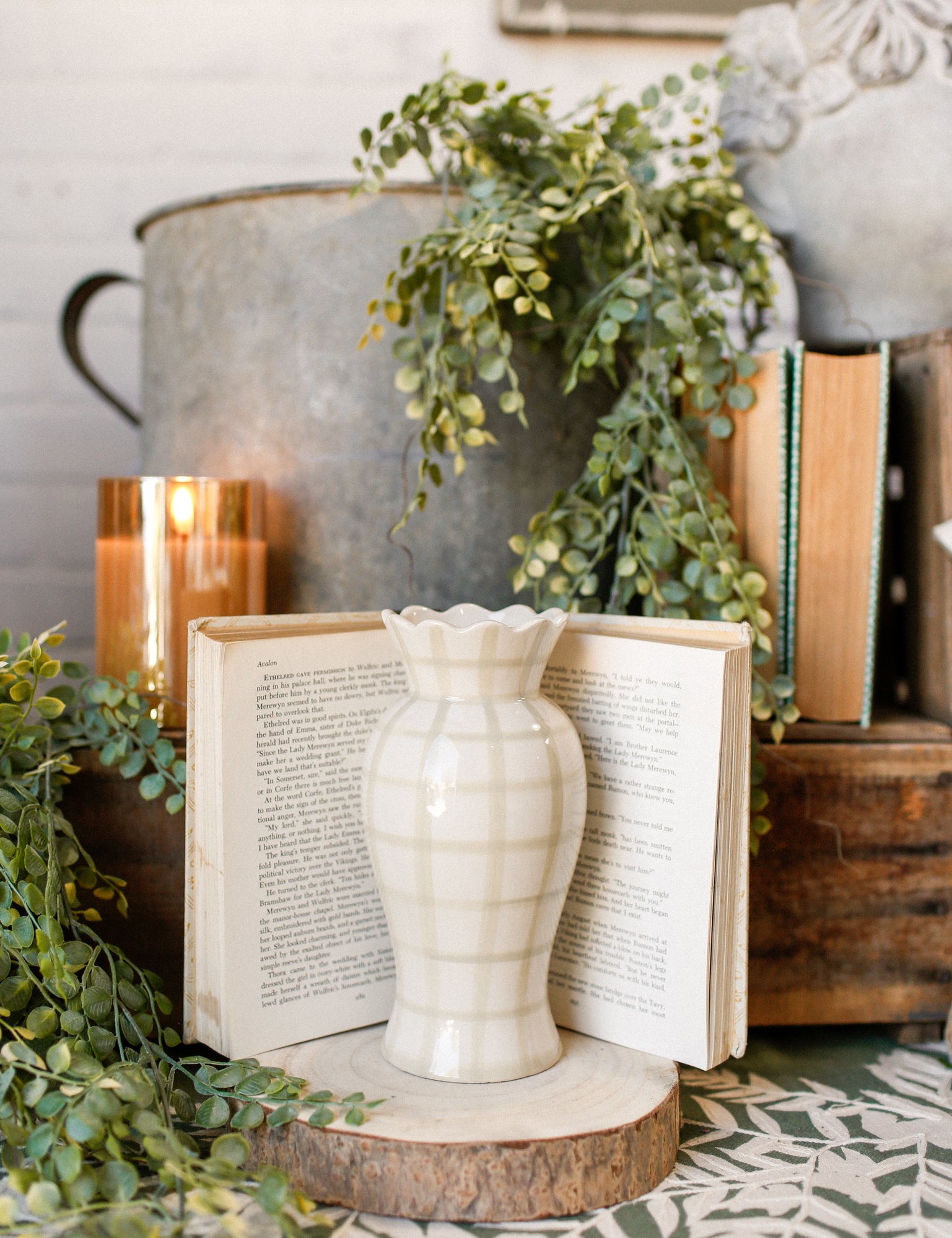 Bonnie Scalloped Vase The Little Burlap Barn®