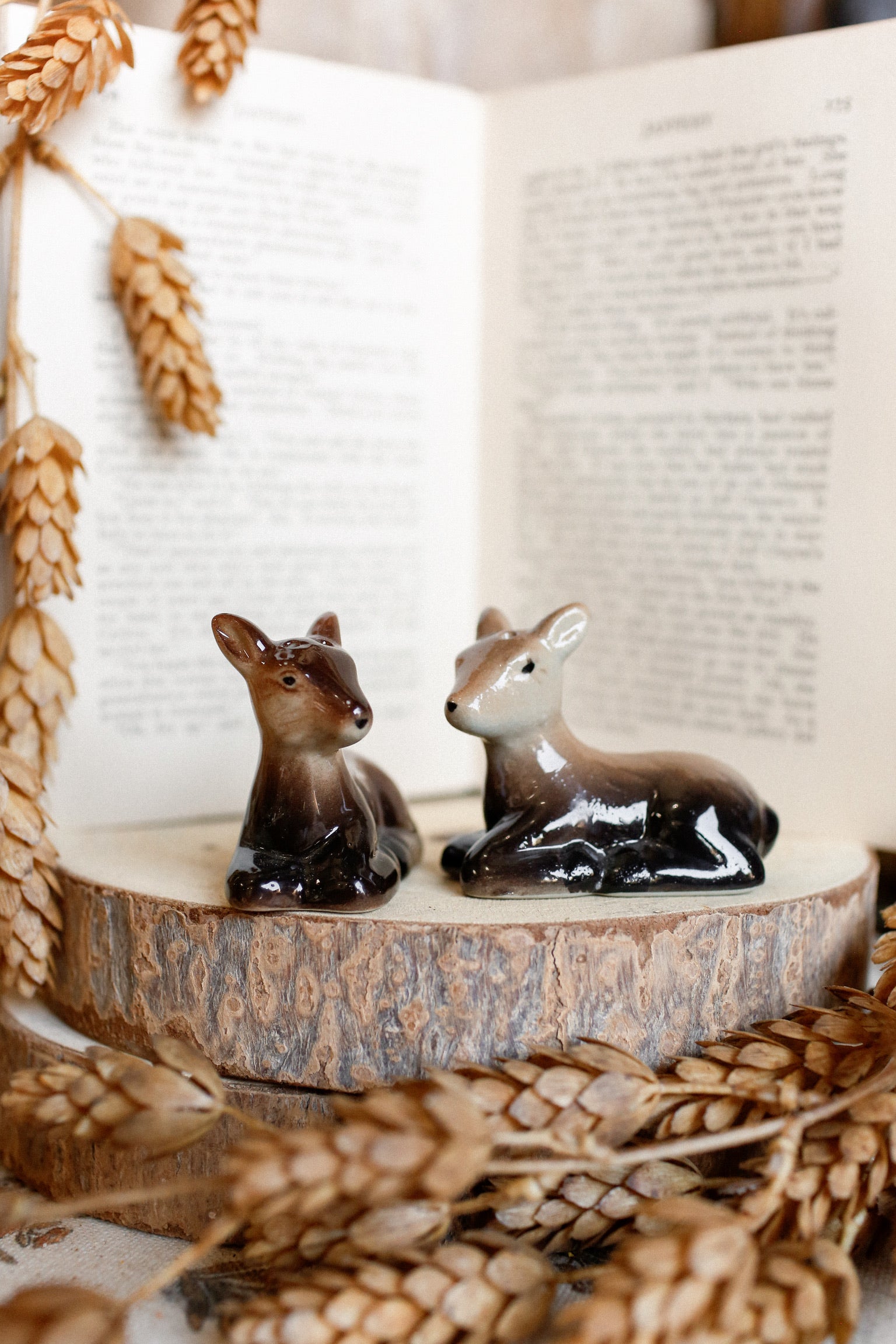 Vintage Deer S&P Shakers (Set of 2)