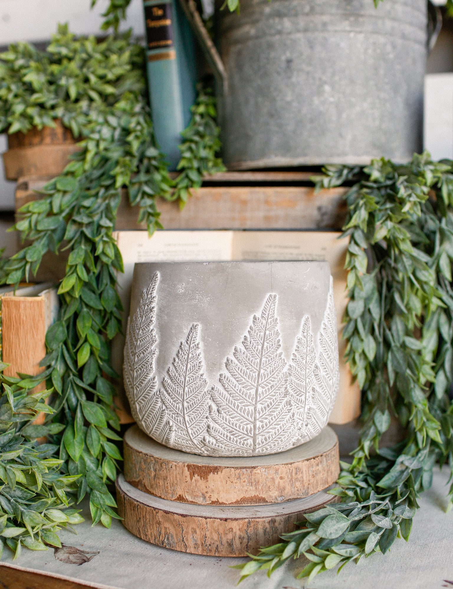 plant pot cement Cement Botanical Planter – The Little Burlap Barn®