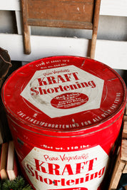 Vintage 110lb Lard Tin