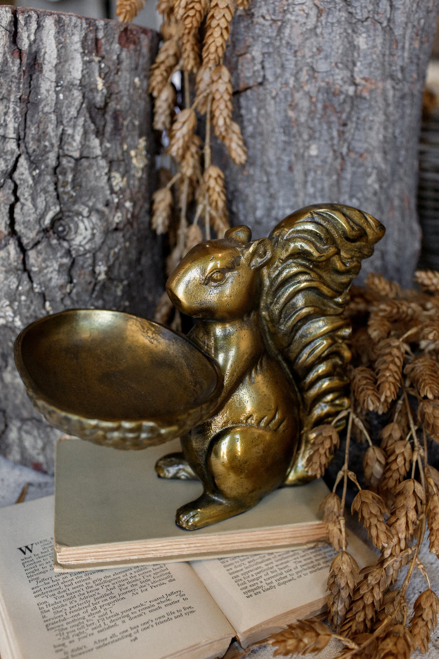 Brass Squirrel Figurine