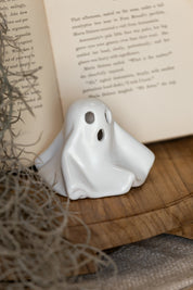 Stoneware Lighted Ghost Creative Co-Op