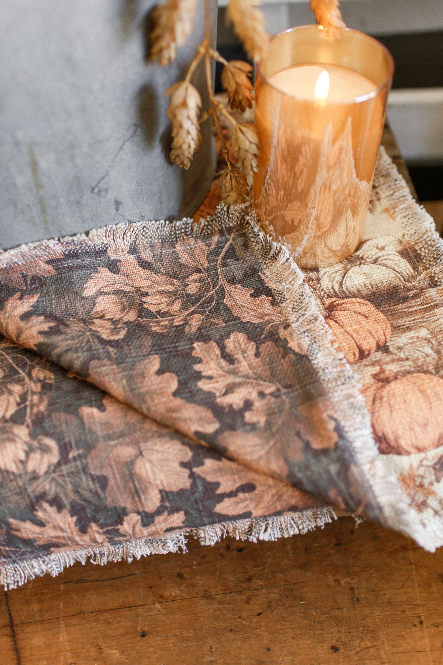 Autumn Leaves & Pumpkins Runner