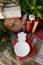 Marble Snowman Spoon Rest