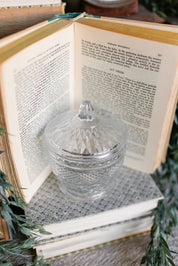 Vintage Ornate Cut Glass Candy Dish