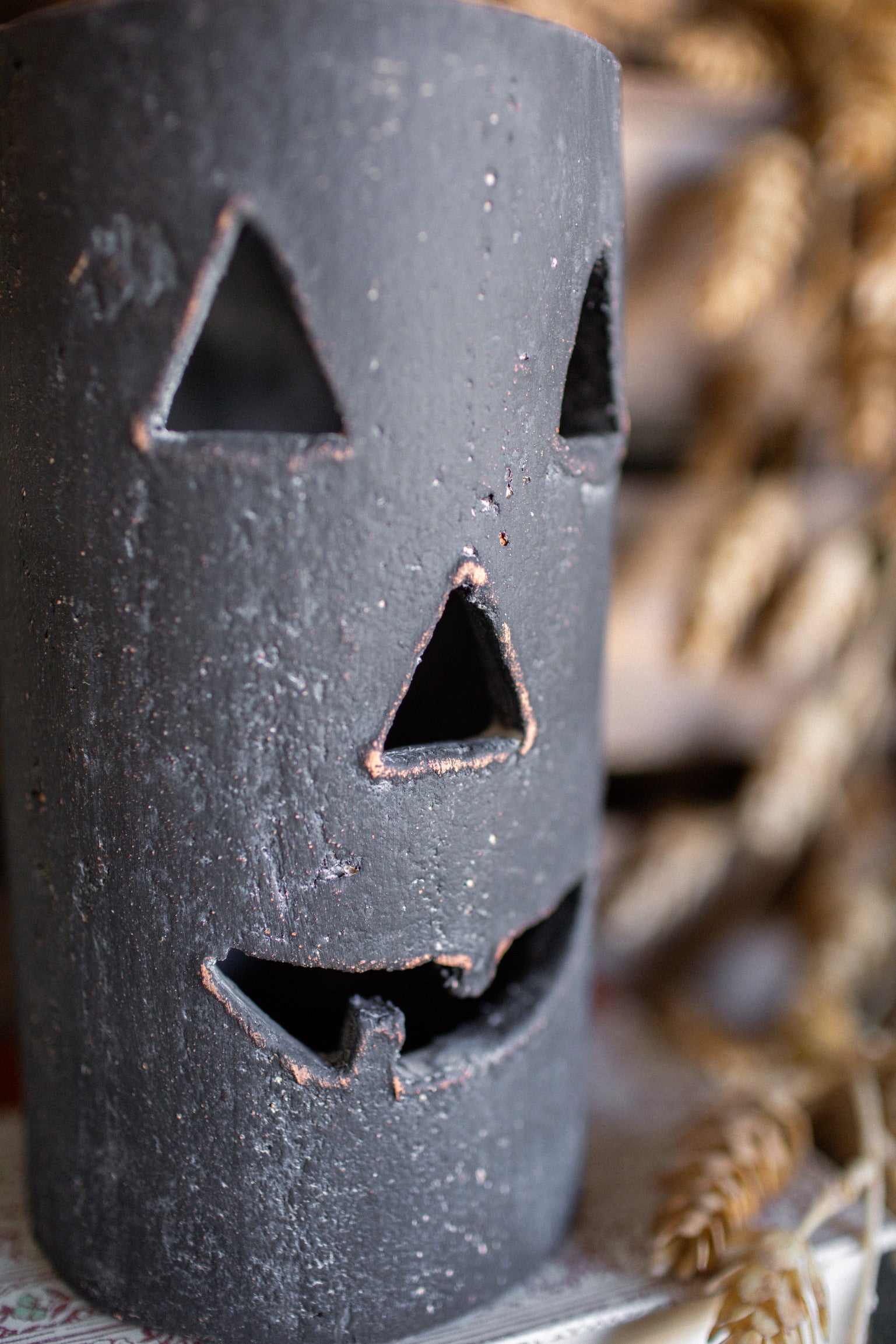 Handmade Clay Jack Lantern