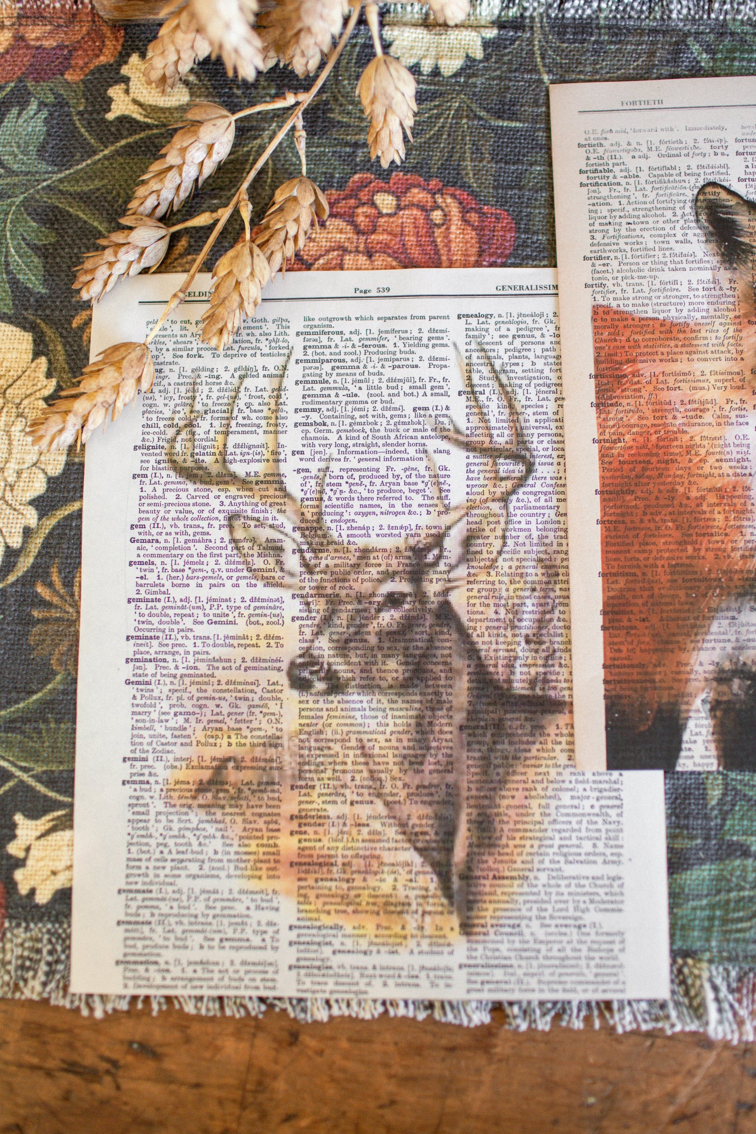 Handmade Fall Dictionary Print