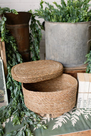 Hand-Woven Seagrass Basket The Little Burlap Barn®