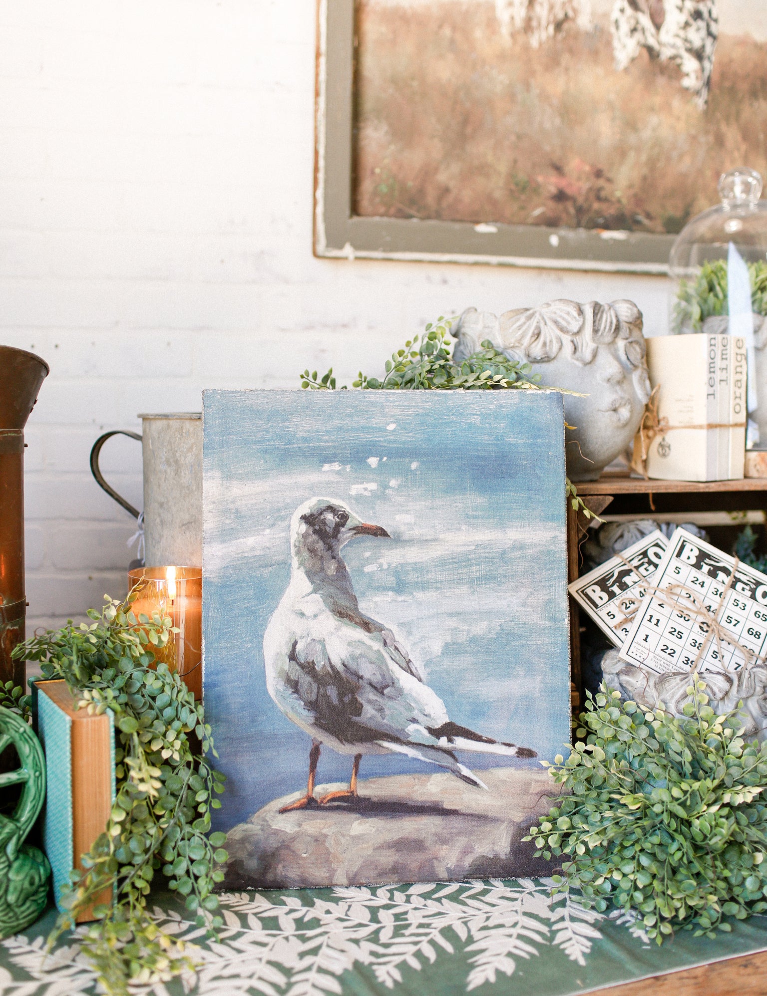 Seagull Canvas Print The Little Burlap Barn®