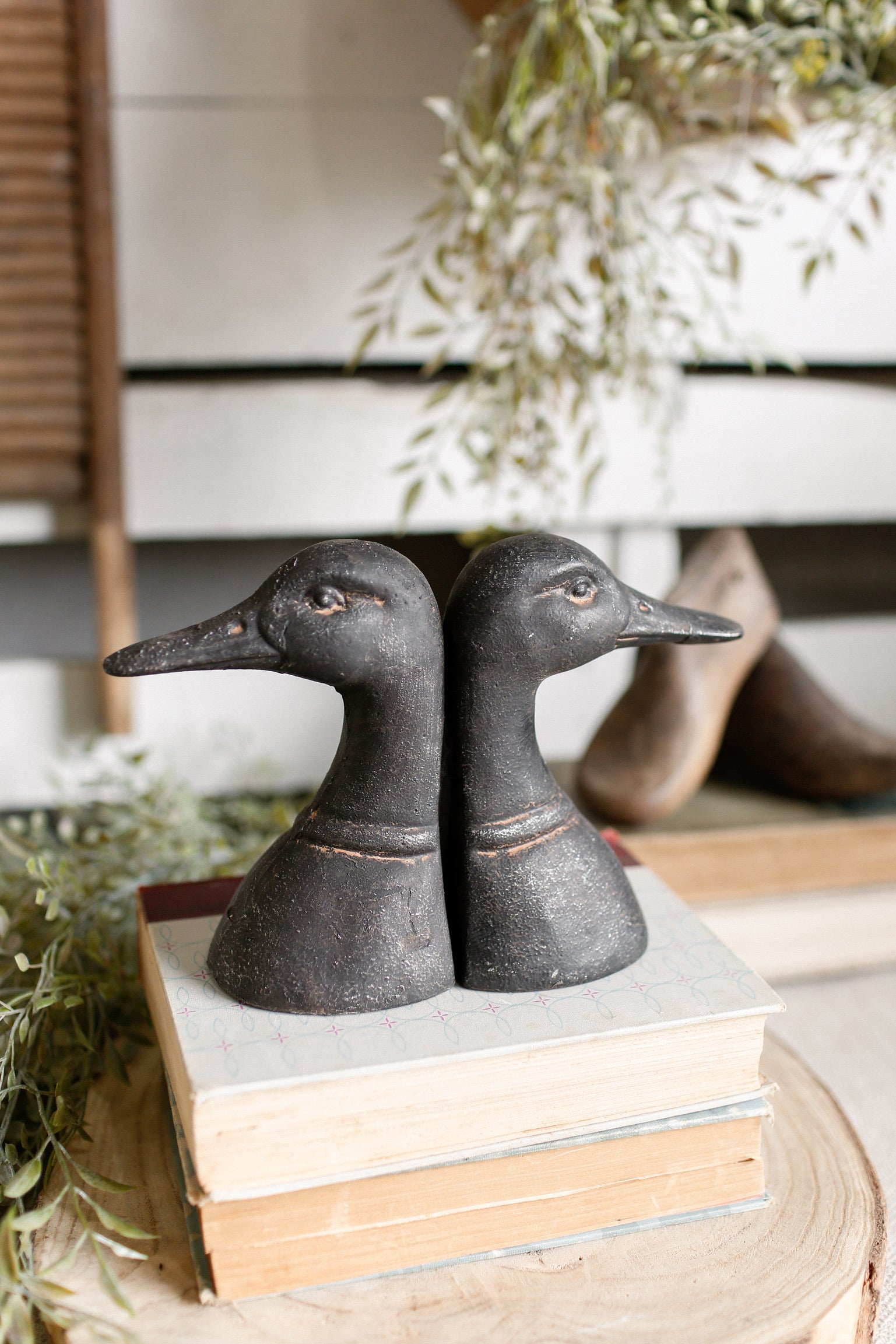 Cast Iron Duck Bookends