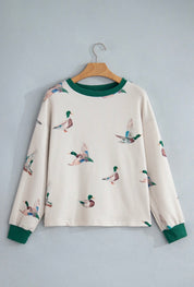 Twisted Rib Mallard Duck Pullover Pink Irene Wholesale
