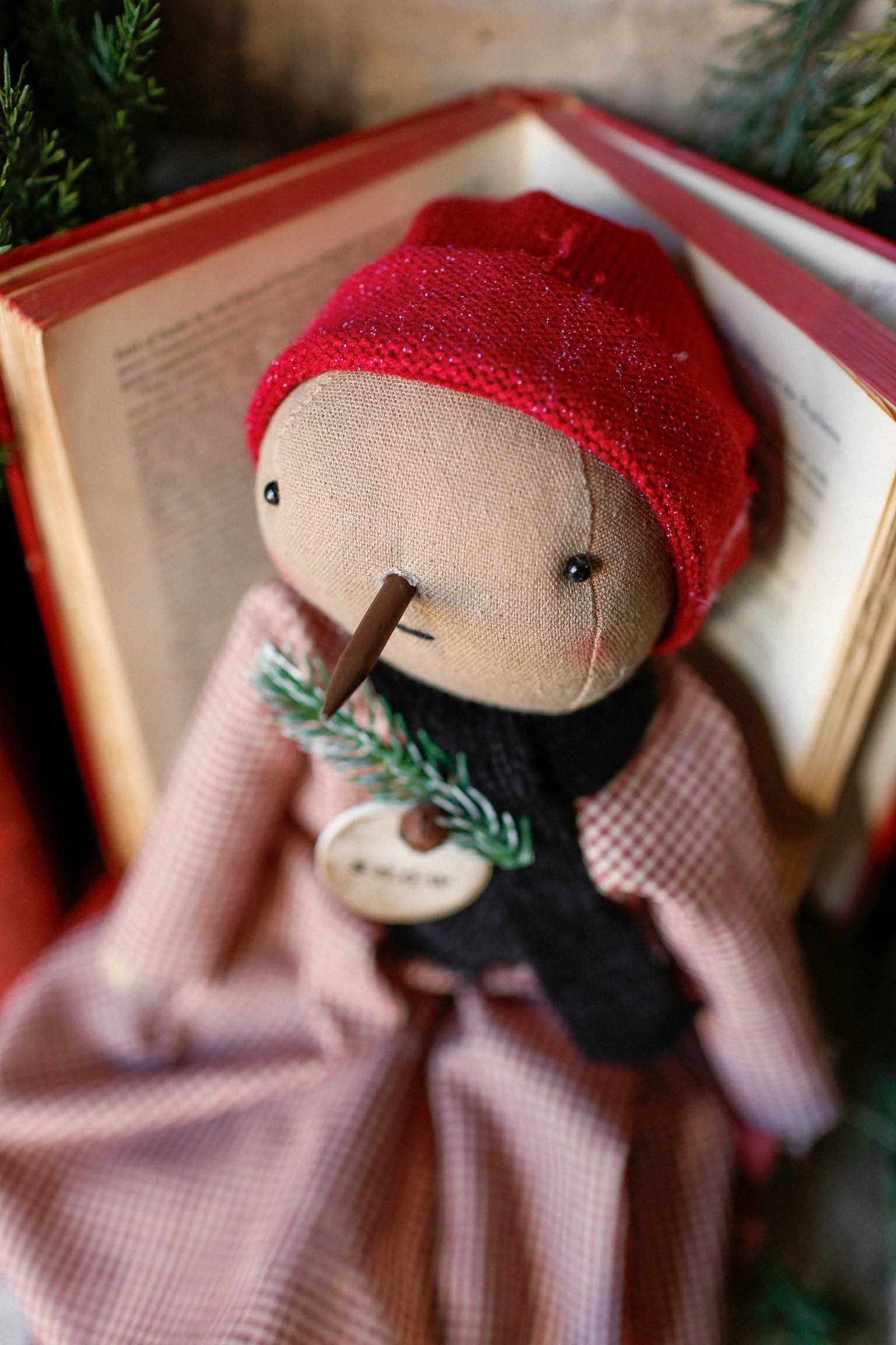 Handmade Snowgirl Doll