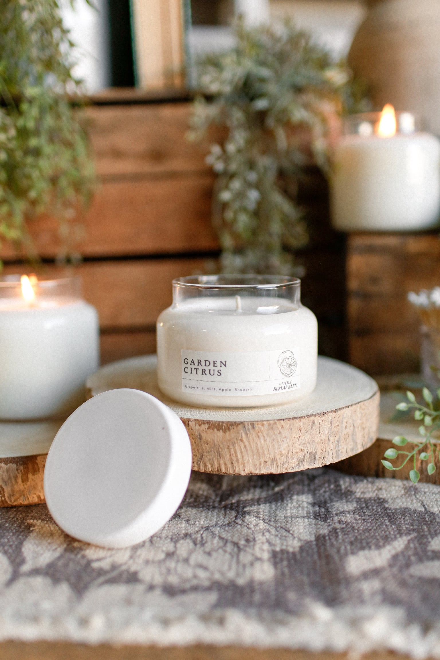 Apothecary Candle -- Garden Citrus The Little Burlap Barn®