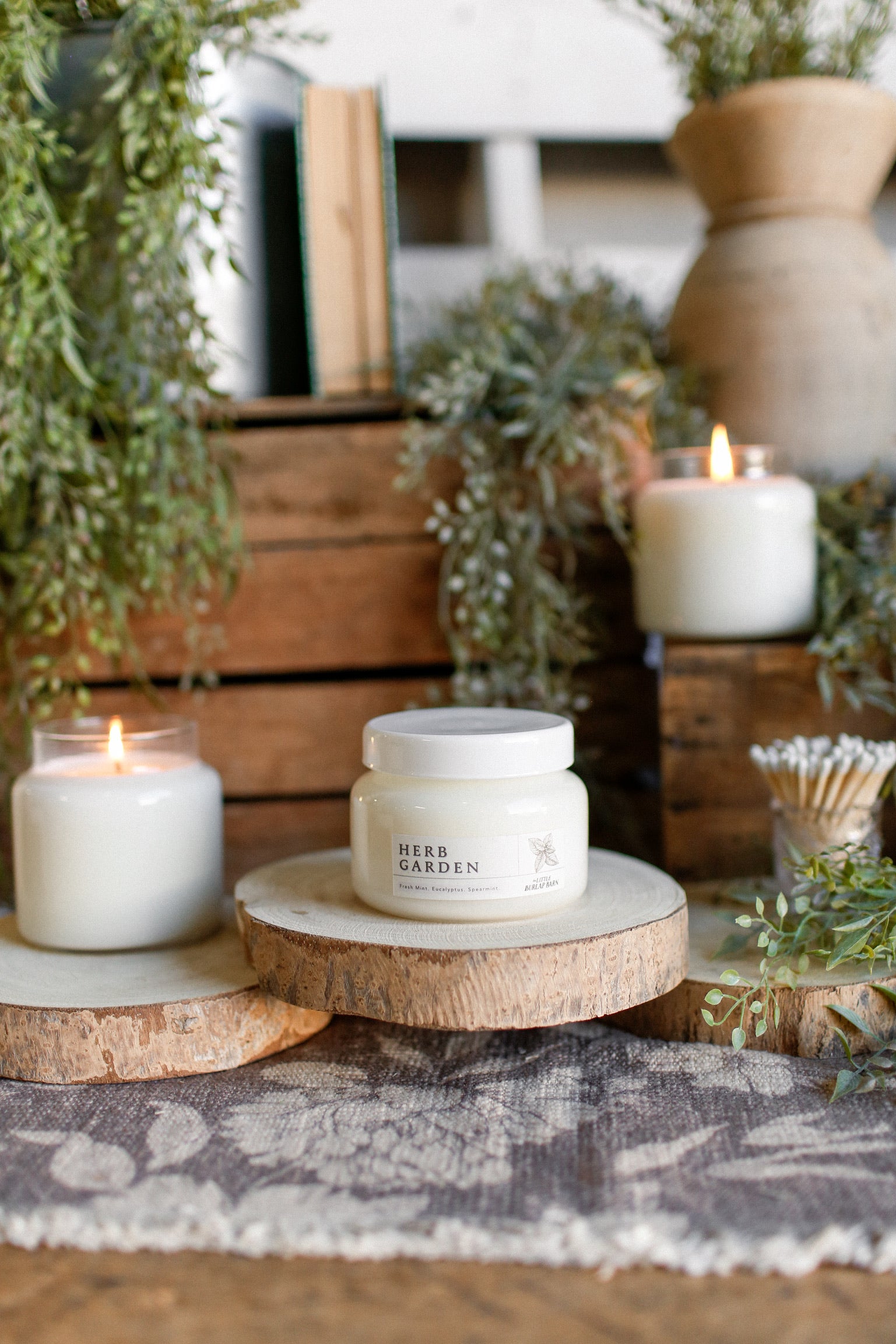 Apothecary Candle-Herb Garden