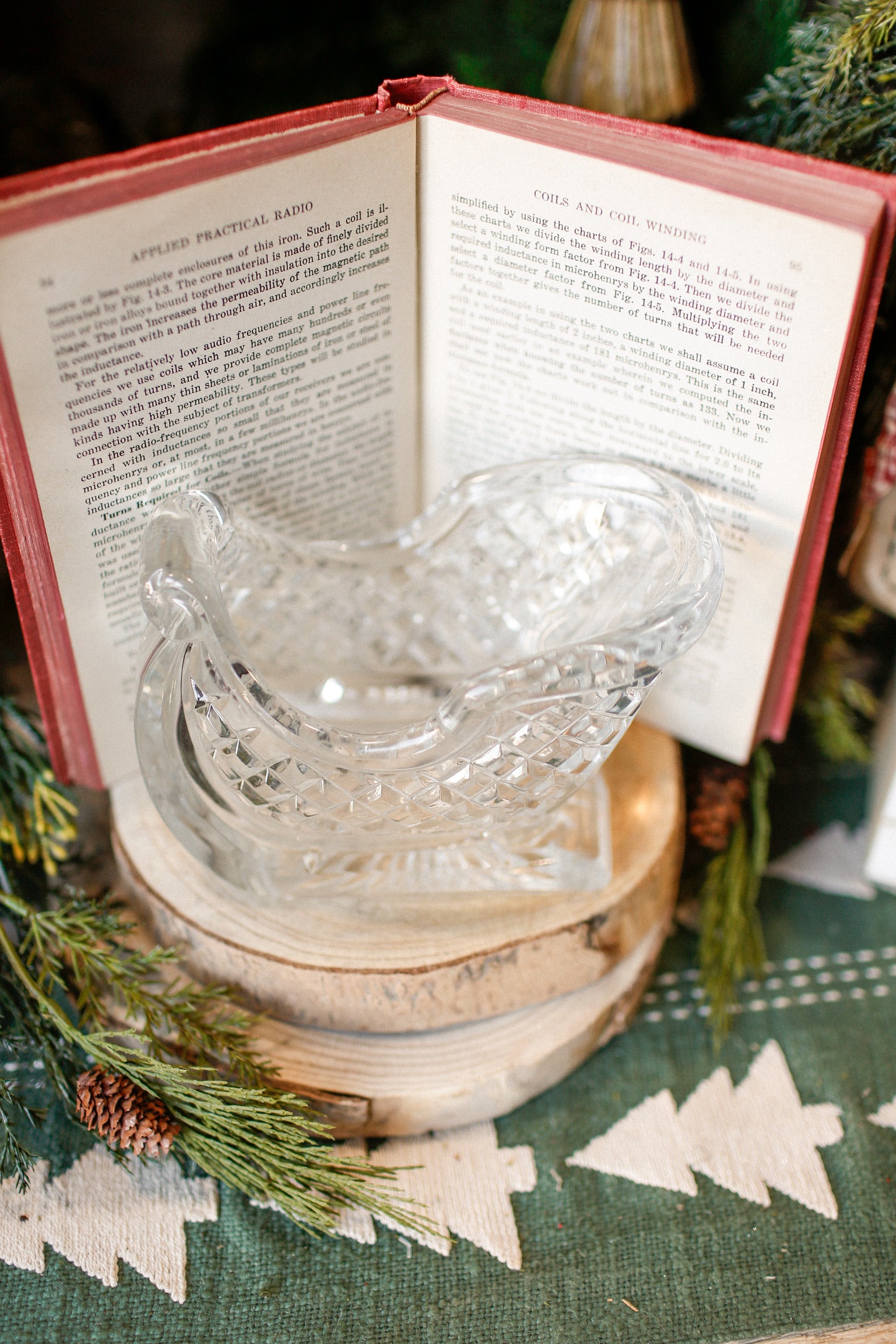 Vintage Crystal Sleigh The Little Burlap Barn®