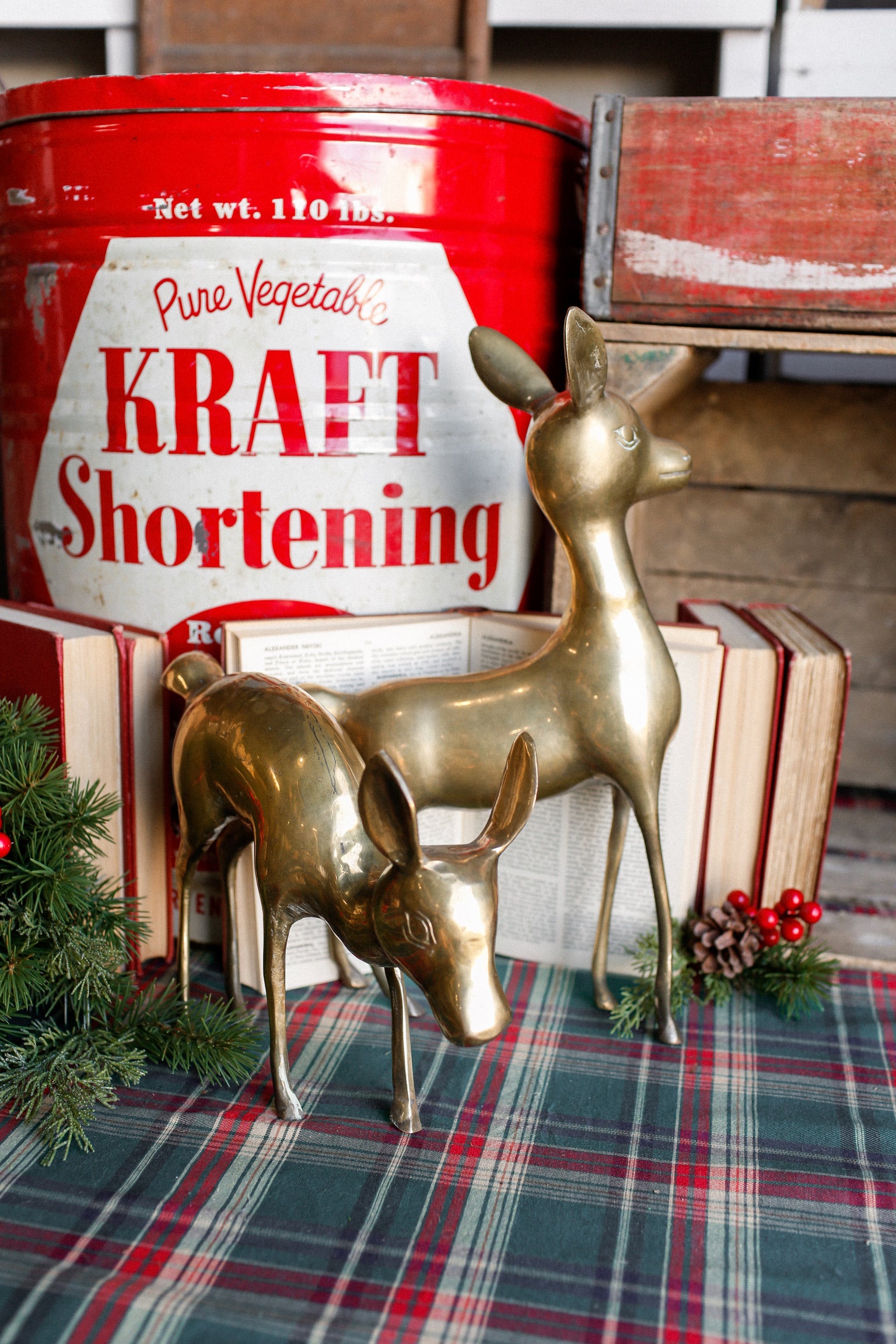 Vintage Brass Regency Deer