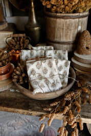Autumn Block Print Kitchen Towels