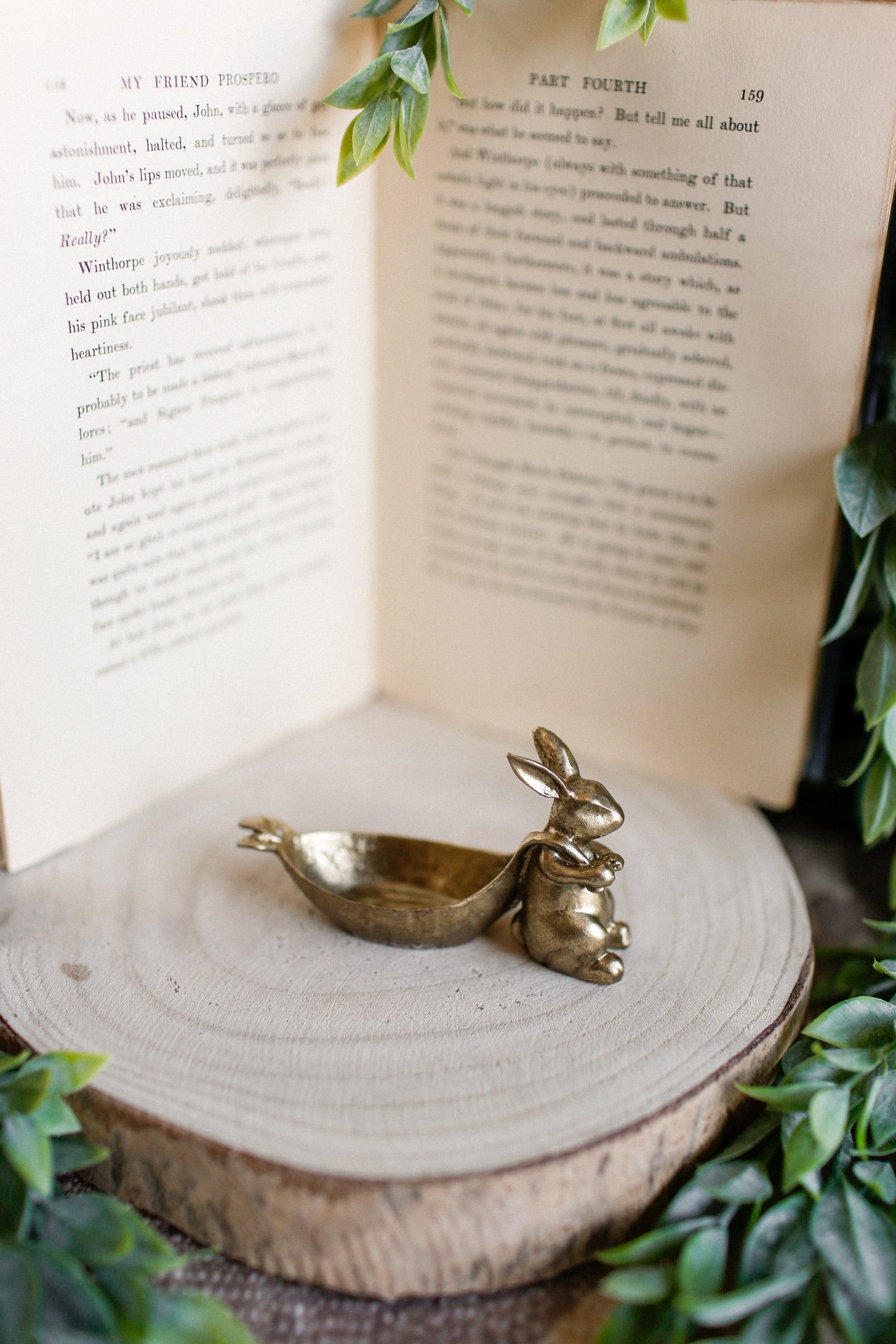Mini Gilded Bunny & Carrot Bowl