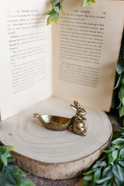 Mini Gilded Bunny & Carrot Bowl