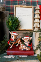 Mini Retro Wreath Deer